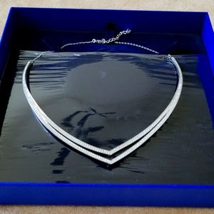 Swarovski Crytal Necklace with 2 Crystal Pendants